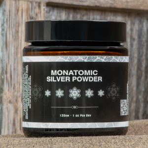 Monotomic Orme - Silver Powder 120g with background
